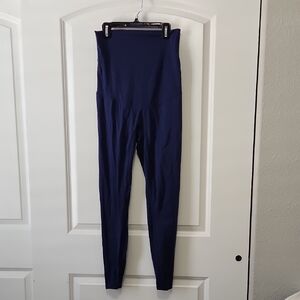 🤰🏽Blue Maternity Leggings with Tapered Legs